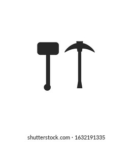 Axe Icon template color editable. Axe symbol vector sign isolated for graphic and web design.
