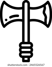 axe icon. Thin Linear Style Design Isolated On White Background