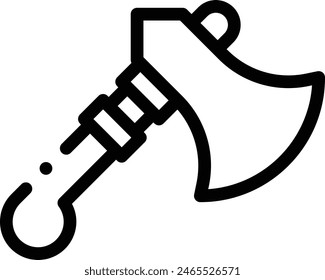 axe icon. Thin Linear Style Design Isolated On White Background