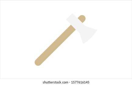 Axe icon. Tool and woodworking usage. Vector illustration