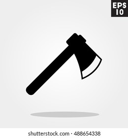 Axe icon in trendy flat style isolated on grey background. Id card symbol for your design, logo, UI. Vector illustration, EPS10.