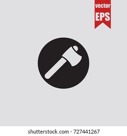 Axe icon in trendy isolated on grey background.Vector illustration.
