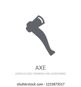 Axe icon. Trendy Axe logo concept on white background from Agriculture Farming and Gardening collection. Suitable for use on web apps, mobile apps and print media.