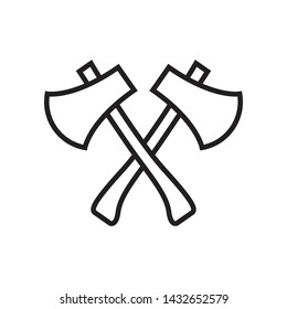 Axe icon in trendy outline style design. Vector graphic illustration. Suitable for website design, logo, app, and ui. Editable vector stroke. EPS 10.