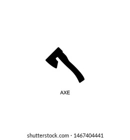 axe icon vector black design