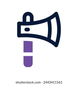 axe icon. vector dual tone icon for your website, mobile, presentation, and logo design.