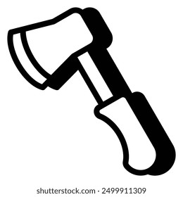 Axe Icon Vector, Flat Axe Icon With Shadow Style