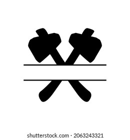 Axe icon vector. forester illustration sign. chop wood symbol or logo.