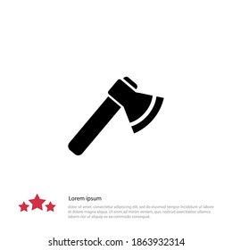 icono de ax. Ilustración del vector EPS 10.