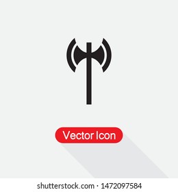 Axe Icon Vector Illustration On Light Gray Background Eps10
