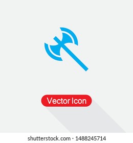 Axe Icon Vector Illustration On Light Gray Background Eps10