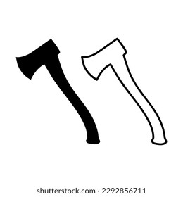 Axt Symbol, Vektorgrafik auf weißem Hintergrund..eps