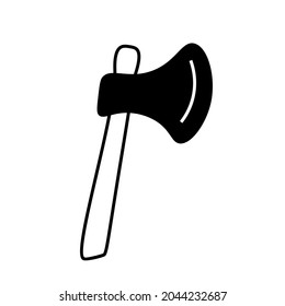 Axe icon. Vector illustration for printing, backgrounds, wallpapers, covers, packaging, greeting cards, posters, stickers, textile and seasonal design. Isolated on white background.