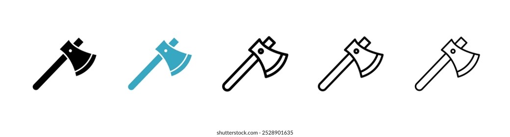 Axe icon vector illustration set