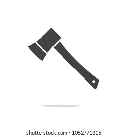 Axe icon vector isolated