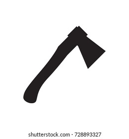 axe icon vector isolated on white background