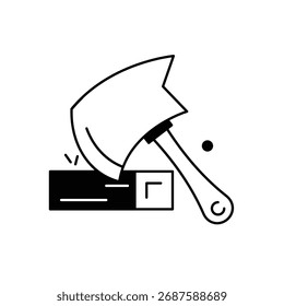 Ícone Ax Ícones modernos vetoriais, ilustrações ou projetos de interface do usuário