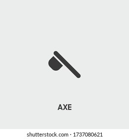 icono de ax. vector ax sobre fondo gris