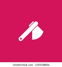 axe icon vector. axe sign on pink background. axe icon for web and app