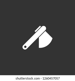 axe icon vector. axe sign on black background. axe icon for web and app