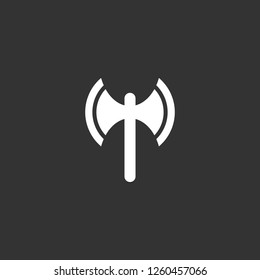 axe icon vector. axe sign on black background. axe icon for web and app