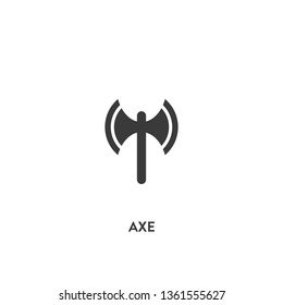 axe icon vector. axe sign on white background. axe icon for web and app