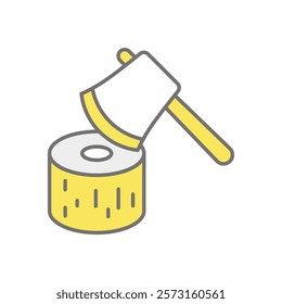 Axe icon vector stock illustration
