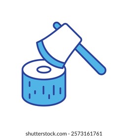 Axe icon vector stock illustration
