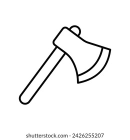 Axe icon vector strock illustration