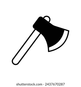 Axe icon vector strock illustration