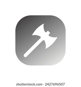 Icono de hacha plantilla vectorial ilustración logo diseño