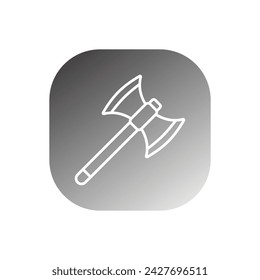 Icono de hacha plantilla vectorial ilustración logo diseño