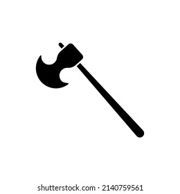 axe icon vector. woodcutters, builders, and others. simple flat shape