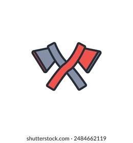 Axe icon. vector.Editable stroke.linear style sign for use web design,logo.Symbol illustration.