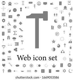 Icono de hacha. iconos web conjunto universal para web y móvil