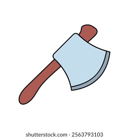 axe icon with white background vector stock illustration