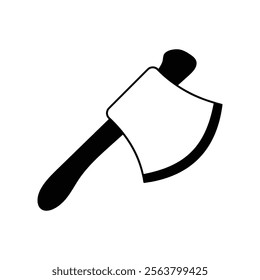 axe icon with white background vector stock illustration