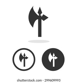 Axe icons set great for any use. Vector EPS10.