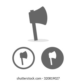 Axe icons set great for any use. Vector EPS10.