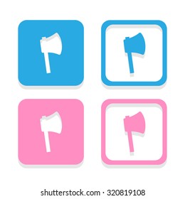 Axe icons set great for any use. Vector EPS10.