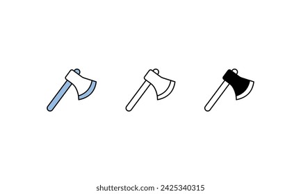Axe icons vector strock illustration