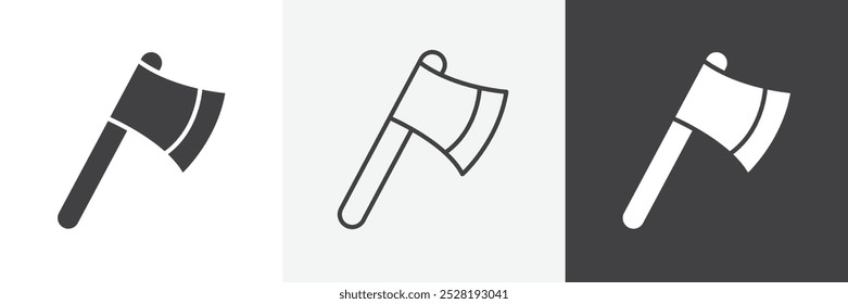 Axe icon.Trendy modern flat linear vector illustration on white background.