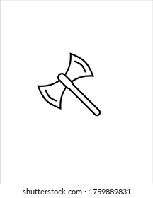 Axt Symbol, Vektorsymbol der besten Linie.