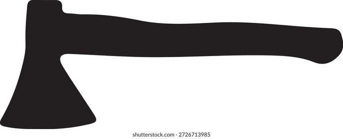 Axtbild auf silhouettenweißem Hintergrund.