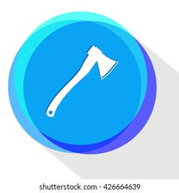 axe. Internet template. Vector icon.