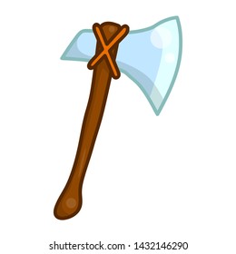 axe isolated illustration on white background