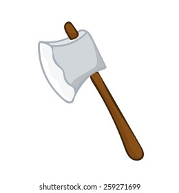 axe isolated illustration on white background
