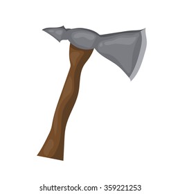 axe isolated illustration on white background