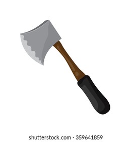 axe isolated illustration on white background