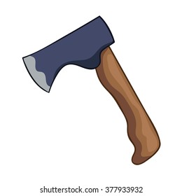 axe isolated illustration on white background